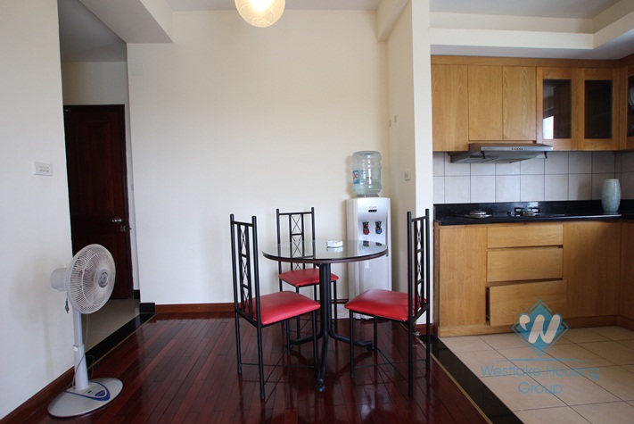 Nice view one bedroom apartment for rent on Au Co street, Tay Ho, Hanoi